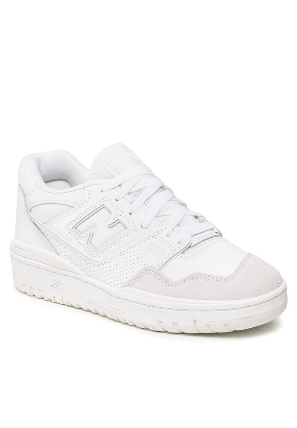Sneakersy New Balance BB550LSA Biały. Kolor: biały. Materiał: skóra
