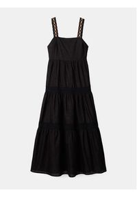 Desigual Sukienka letnia 23SWVW66 Czarny Regular Fit. Kolor: czarny. Materiał: bawełna. Sezon: lato #4