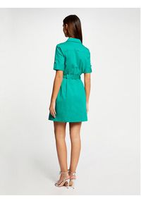Morgan Sukienka codzienna 221-RENOM Zielony Regular Fit. Okazja: na co dzień. Kolor: zielony. Materiał: bawełna. Typ sukienki: proste. Styl: casual #4
