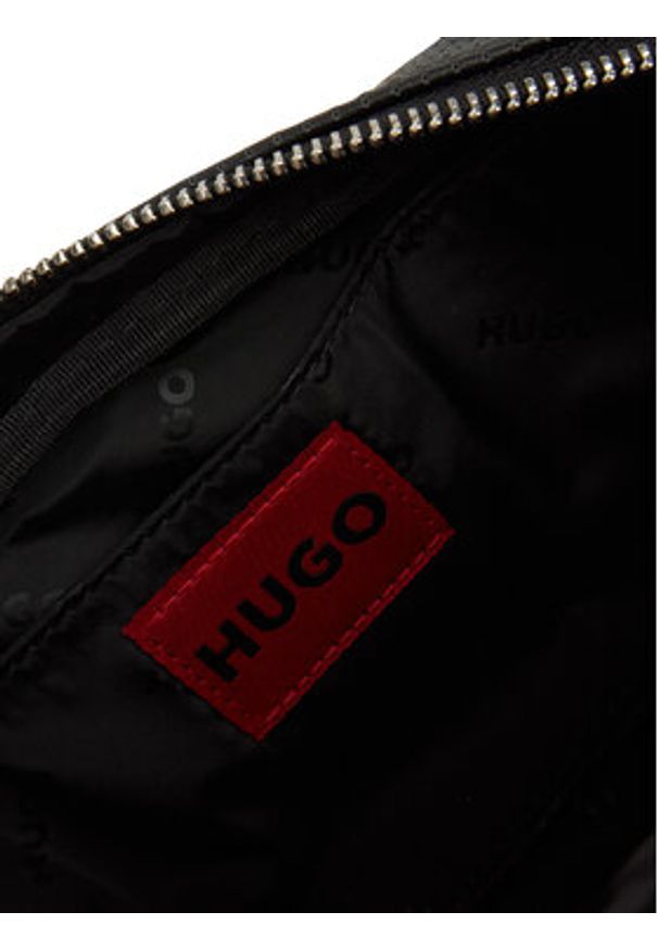 Hugo - HUGO Saszetka Elethon 50541898 Czarny. Kolor: czarny. Materiał: skóra