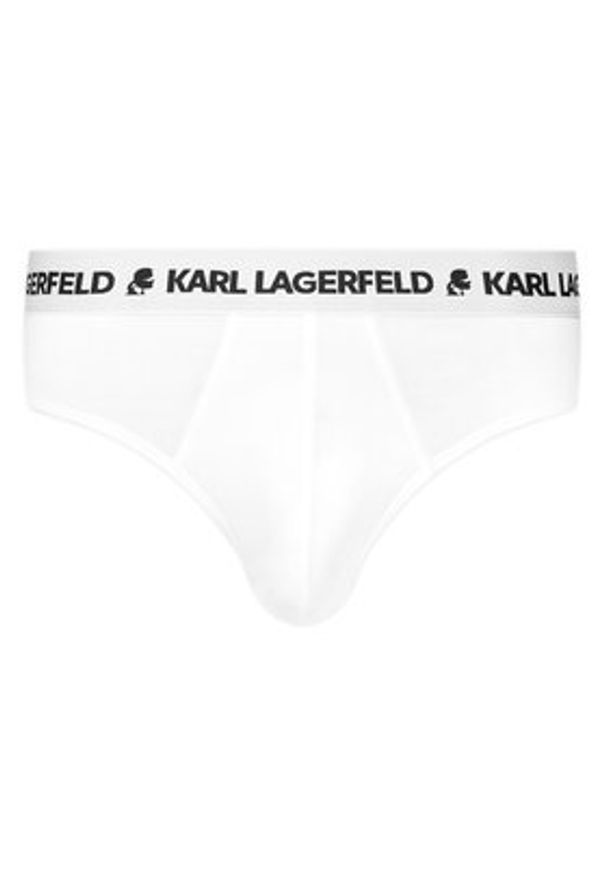 Karl Lagerfeld - KARL LAGERFELD Komplet 3 par slipów A1M47152 Biały. Kolor: biały. Materiał: bawełna
