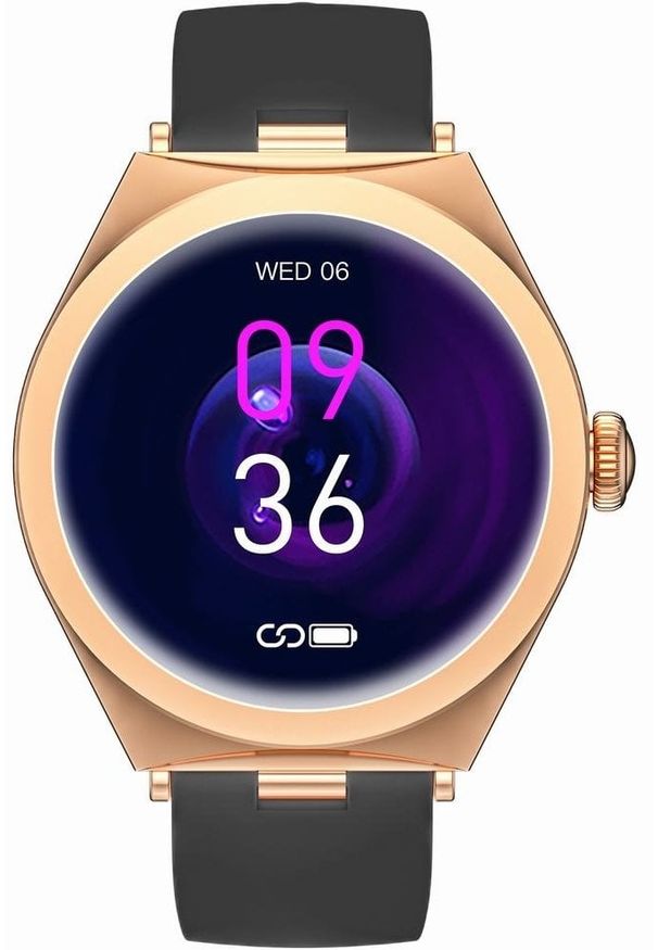 Smartwatch Gravity Smartwatch Różowe Złoto Czarny GT25-3. Rodzaj zegarka: smartwatch. Kolor: różowy, złoty, wielokolorowy, czarny