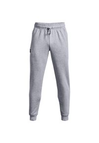 Spodnie fitness męskie Under Armour Rival Fleece Joggers. Kolor: szary. Sport: fitness