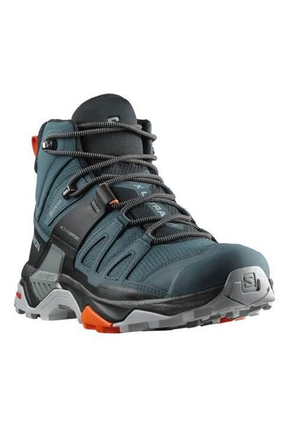 salomon - Buty trekkingowe męskie Salomon X Ultra Mid 4 Gtx. Wysokość cholewki: za kostkę. Zapięcie: sznurówki. Kolor: zielony, wielokolorowy. Materiał: materiał, tkanina, syntetyk, guma. Szerokość cholewki: normalna