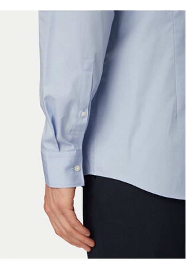 Hugo - HUGO Koszula Koey 50561154 Błękitny Slim Fit. Kolor: niebieski. Materiał: bawełna