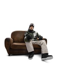 SIROKO - Kurtka snowboardowa męska W1 Corbet. Kolor: zielony. Materiał: softshell, materiał. Sezon: zima. Sport: snowboard #2