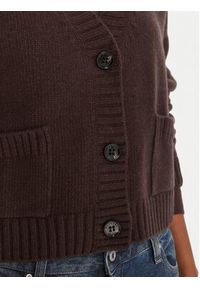 Weekend Max Mara Kardigan Filmato 2525346062 Brązowy Regular Fit. Kolor: brązowy. Materiał: wełna #3