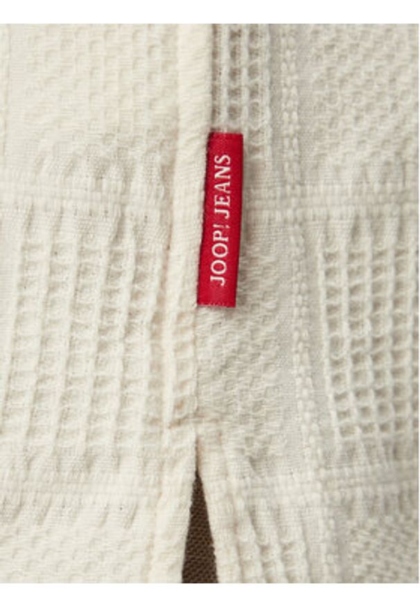 JOOP! Jeans Koszula Hanau 30102527 Kremowy Regular Fit. Kolor: kremowy. Materiał: bawełna