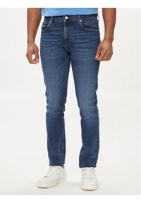 TOMMY HILFIGER - Tommy Hilfiger Jeansy Bleecker MW0MW34511 Granatowy Slim Fit. Kolor: niebieski