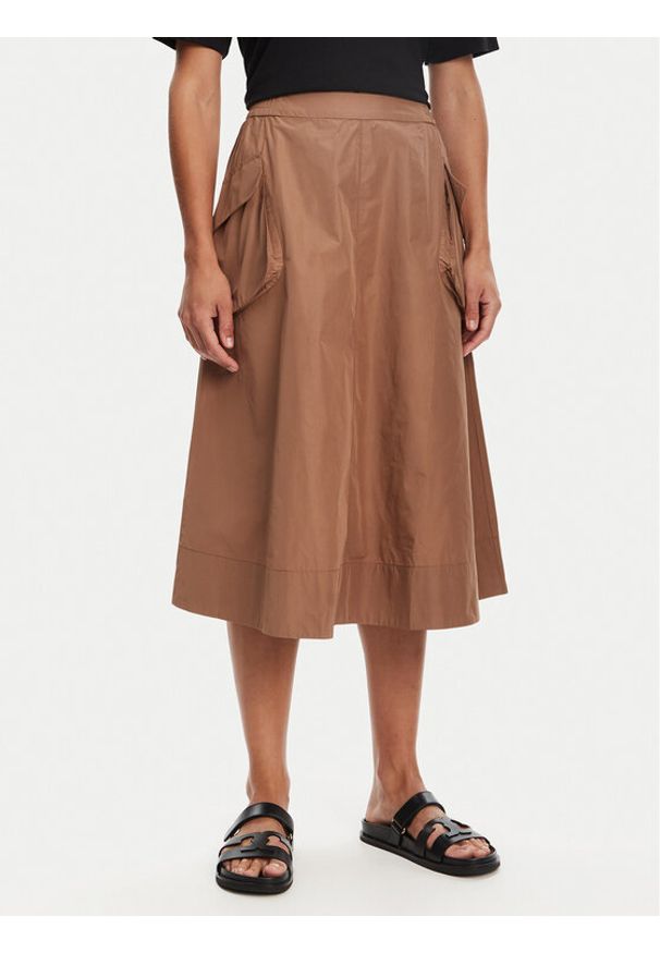 Tatuum Spódnica trapezowa Koni T2502.177 Beżowy Regular Fit. Kolor: beżowy. Materiał: syntetyk