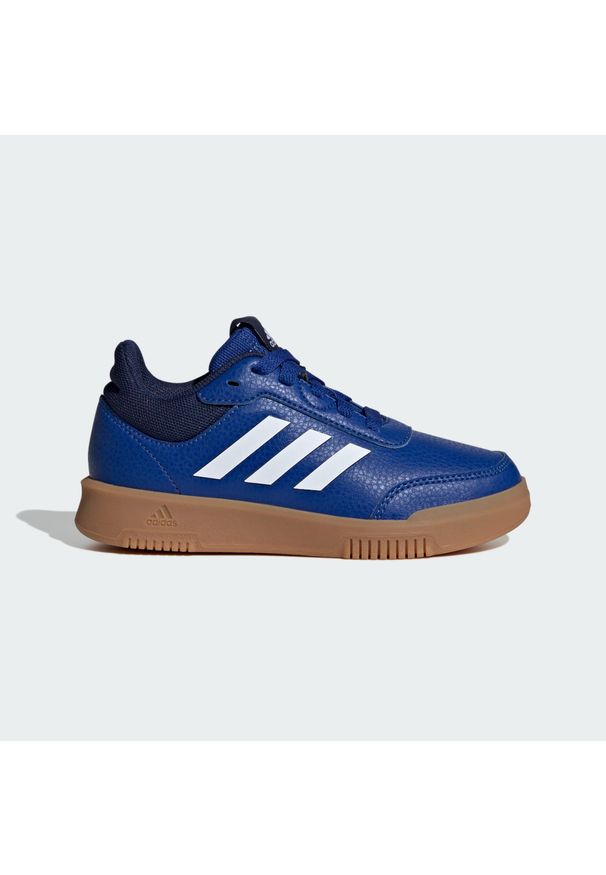 Adidas - Tensaur Sport Training Lace Shoes. Kolor: niebieski, wielokolorowy, biały. Materiał: materiał. Sport: turystyka piesza