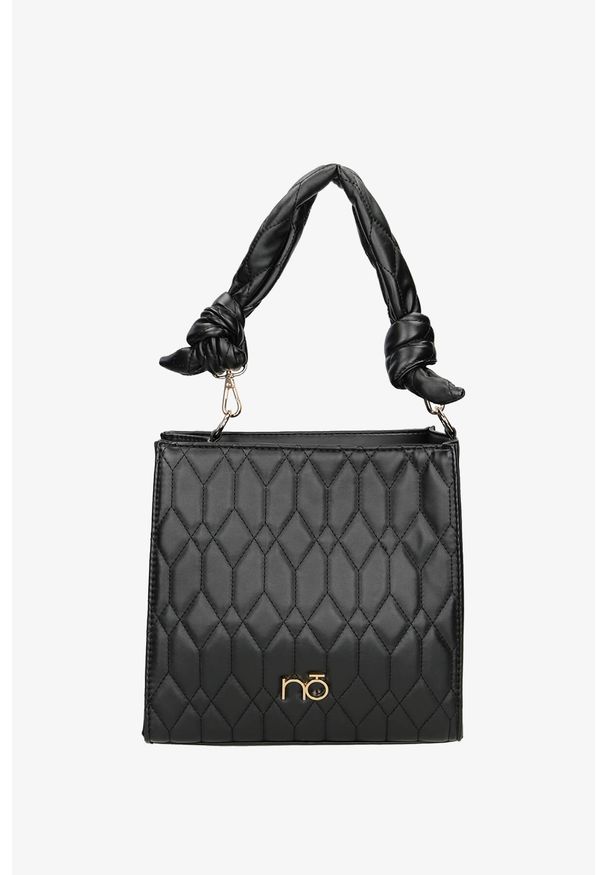 Nobo - Czarna torebka pikowana nobo nbag-l3020-c020. Kolor: czarny. Materiał: pikowane