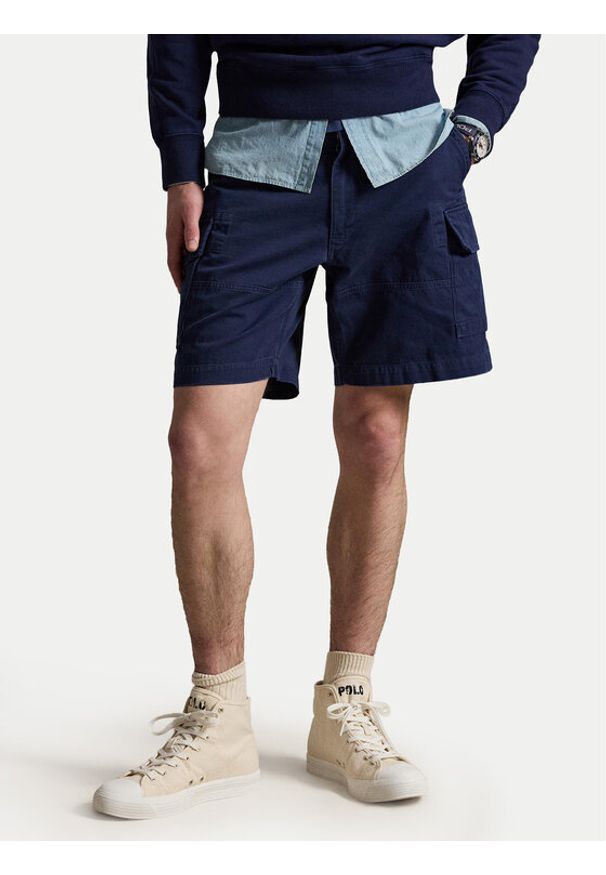 Polo Ralph Lauren Szorty materiałowe 710964027005 Granatowy Relaxed Fit. Kolor: niebieski. Materiał: bawełna