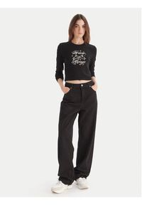 Hugo - HUGO Bluzka Duspark 50550132 Czarny Slim Fit. Kolor: czarny. Materiał: bawełna #3