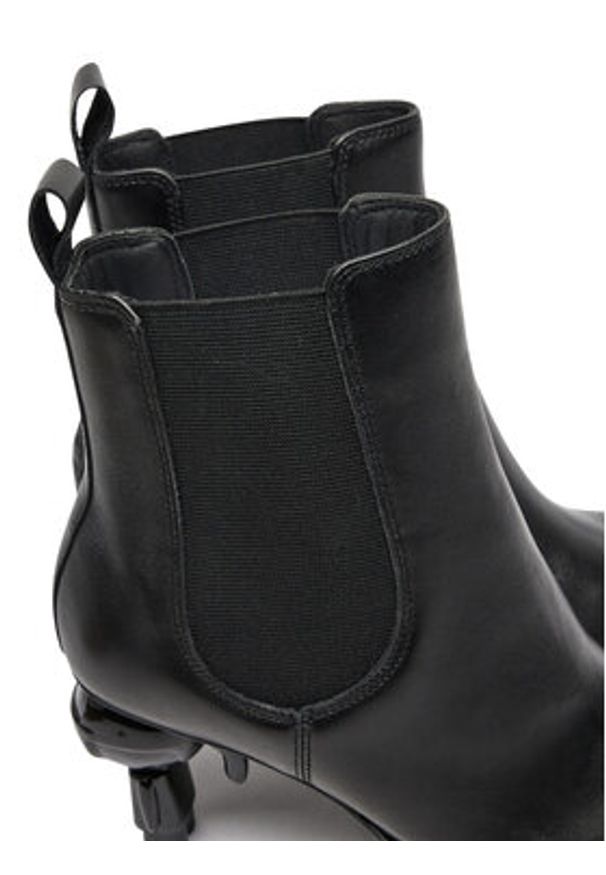 Karl Lagerfeld - KARL LAGERFELD Botki KL39044 Czarny. Kolor: czarny. Materiał: skóra