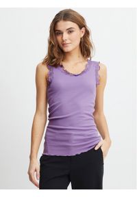 Fransa Top 20607460 Fioletowy Regular Fit. Kolor: fioletowy