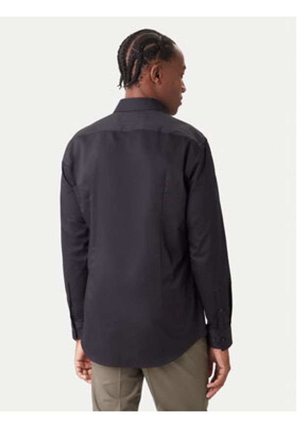 Hugo - HUGO Koszula Kason 50482056 Czarny Slim Fit. Kolor: czarny. Materiał: bawełna