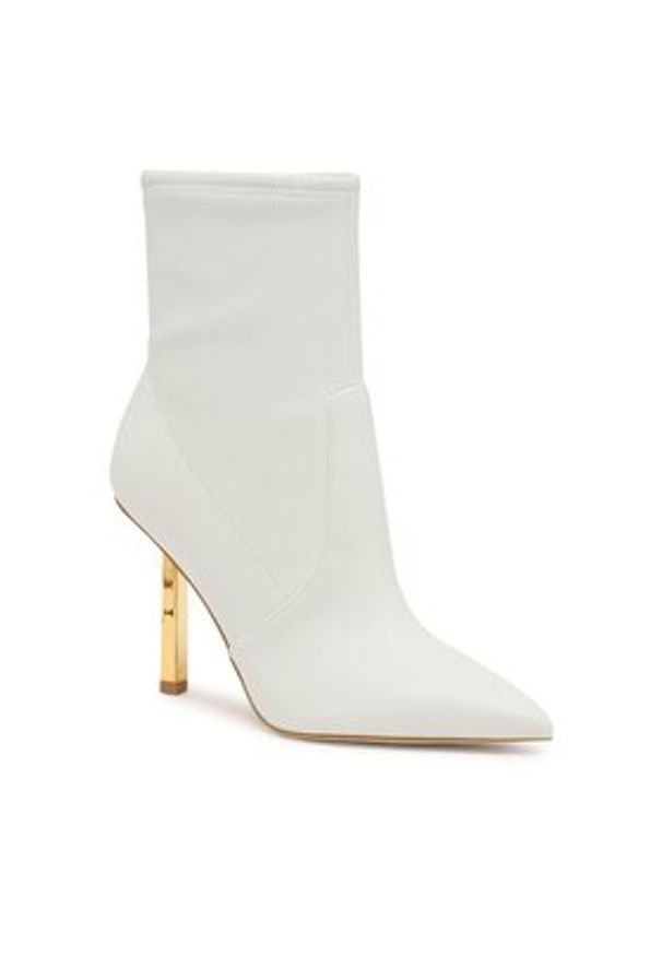 Guess Botki Cidni FL7CDN ELE10 Biały. Kolor: biały. Materiał: skóra