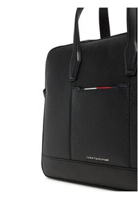 TOMMY HILFIGER - Tommy Hilfiger Torba na laptopa Th Central Slim Computer Bag AM0AM13484 Czarny. Kolor: czarny. Materiał: skóra #4