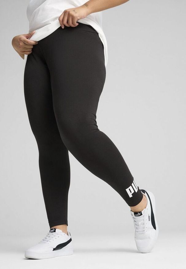 Puma - Legginsy damskie z logo No. 1 ESS PUMA Black. Kolor: czarny. Materiał: jersey, materiał