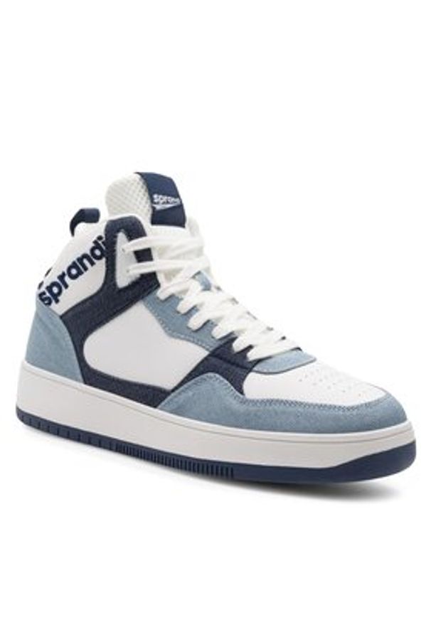 Sprandi Sneakersy HEAT MID MPRS-2022M03108-2D Niebieski. Kolor: niebieski. Materiał: materiał