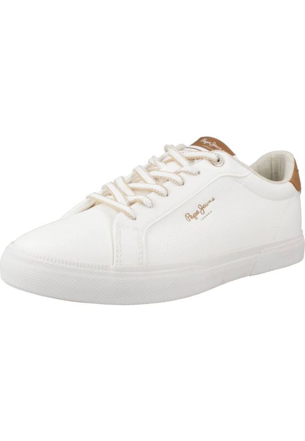 Pepe Jeans - Buty PEPE JEANS KENTON MAX W Biały. Okazja: na co dzień. Kolor: biały. Sport: turystyka piesza