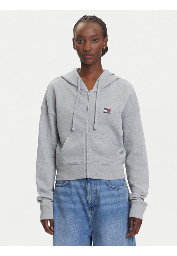 Tommy Jeans Bluza DW0DW21147 Szary Boxy Fit. Kolor: szary. Materiał: bawełna