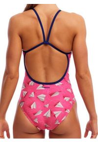 FUNKITA - Strój pływacki jednoczęściowy damski Funkita Single Strap One Piece. Kolor: różowy