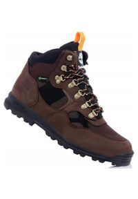 Timberland - Męskie buty trapery trekkingowe membrana TIMBERLAND TRUMBULL. Kolor: brązowy. Sport: turystyka piesza