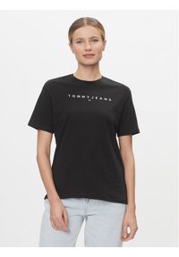 Tommy Jeans T-Shirt Tjw Rlx New Linear Tee DW0DW17836 Czarny Relaxed Fit. Kolor: czarny. Materiał: bawełna #1
