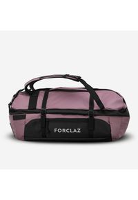 FORCLAZ - Torba trekkingowa Forclaz Duffel 500 Extend 30-40 litrów. Kolor: czarny, wielokolorowy, brązowy. Materiał: tkanina, materiał