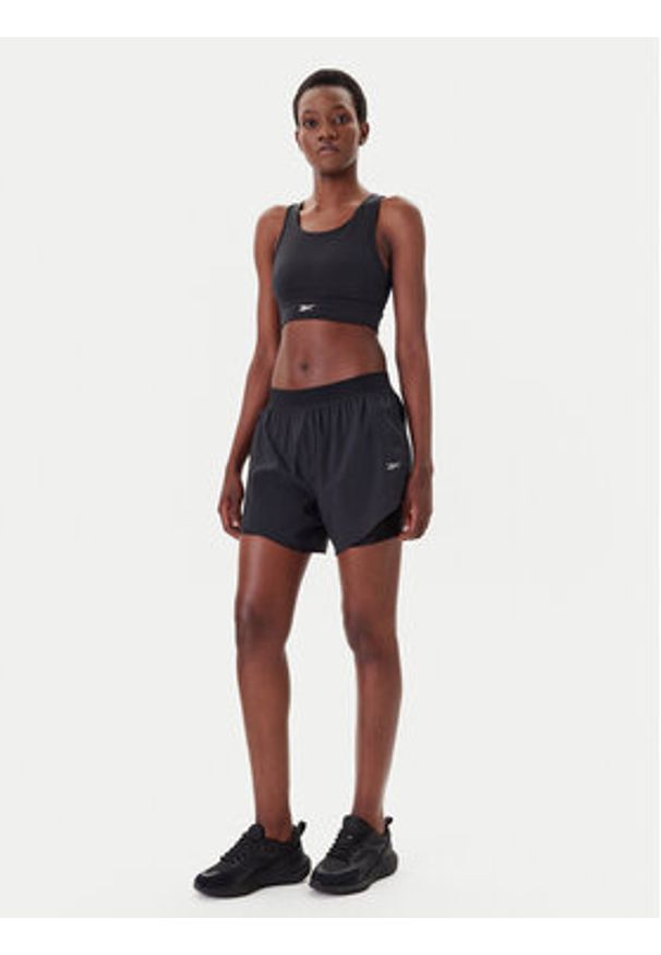 Reebok Szorty sportowe Running 100075412 Czarny Regular Fit. Kolor: czarny. Materiał: syntetyk. Sport: bieganie
