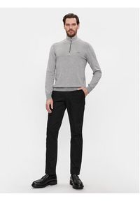 Calvin Klein Sweter K10K112735 Szary Regular Fit. Kolor: szary. Materiał: bawełna