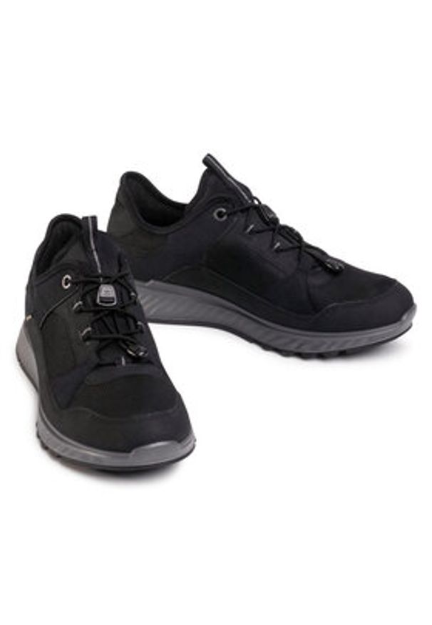 ecco - ECCO Półbuty Exostride M GORE-TEX 83533400001 Czarny. Kolor: czarny. Materiał: materiał