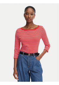 TOMMY HILFIGER - Tommy Hilfiger Bluzka Cody Boat-Nk WW0WW49928 Biały Regular Fit. Kolor: biały. Materiał: bawełna #1