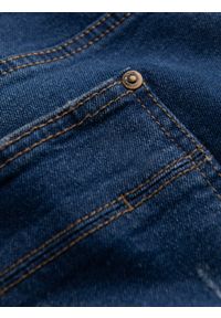 Ombre Clothing - Spodnie męskie jeansowe SKINNY FIT - niebieskie P1060 - XXL. Kolor: niebieski. Materiał: jeans #11