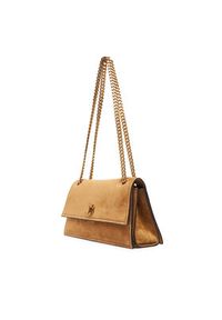 Tory Burch Torebka Kira Turnlock Suede Shoulder Bag 178857 Brązowy. Kolor: brązowy. Materiał: skórzane, zamszowe #2