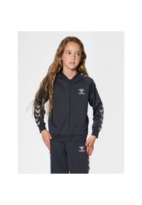 Kurtka dresowa dla dziewczynki Hummel hmlNOMA. Kolor: czarny. Materiał: dresówka. Wzór: aplikacja