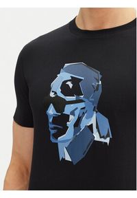 Karl Lagerfeld - KARL LAGERFELD T-Shirt 755065 552241 Granatowy Regular Fit. Typ kołnierza: dekolt w karo. Kolor: niebieski. Materiał: bawełna #5