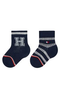 TOMMY HILFIGER - Skarpety długie Tommy Hilfiger. Kolor: niebieski