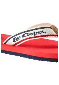 Lee Cooper - Japonki LEE COOPER LCWL-20-33-012 Red/Navy. Okazja: na co dzień, na plażę. Materiał: skóra ekologiczna, materiał. Wzór: aplikacja. Styl: elegancki, casual #7