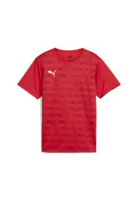 Puma - Młodzieżowa koszulka z grafiką individualFINAL PUMA Red. Kolor: czerwony