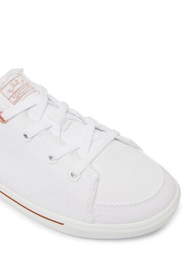 skechers - Skechers Sneakersy BOBS B Cute 2.0 114150/WHT Biały. Kolor: biały. Materiał: skóra
