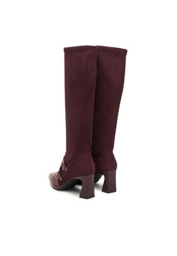 Hispanitas Kozaki HI254329 Bordowy. Kolor: czerwony. Materiał: skóra