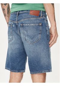 Pepe Jeans Szorty jeansowe Relaxed Short Repair PM801074 Niebieski Relaxed Fit. Kolor: niebieski. Materiał: bawełna #3