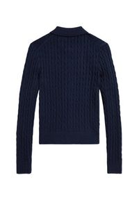Polo Ralph Lauren Kardigan 211971881501 Granatowy Slim Fit. Typ kołnierza: polo. Kolor: niebieski. Materiał: bawełna #5