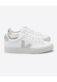 Veja - VEJA - Białe sneakersy Campo. Kolor: biały. Materiał: jeans, guma, zamsz. Wzór: gładki #3