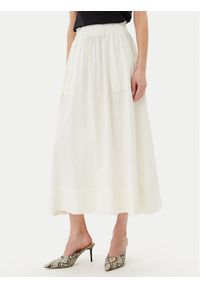 YAS Spódnica maxi Flaxy 26036370 Biały Regular Fit. Kolor: biały. Materiał: wiskoza