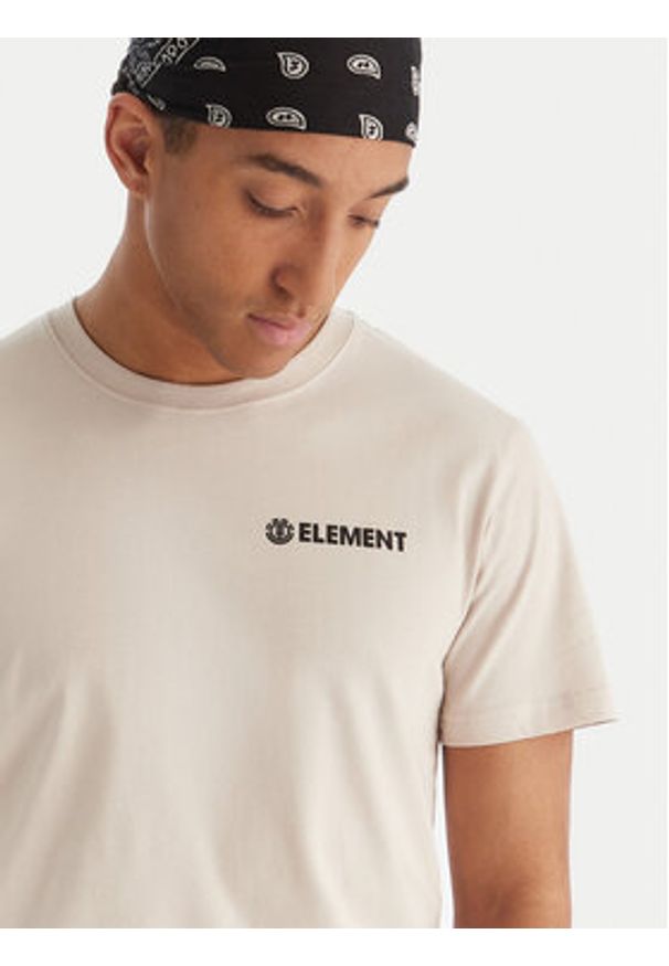Element T-Shirt Blazin Chest ELYZT00595 Beżowy Regular Fit. Kolor: beżowy. Materiał: bawełna