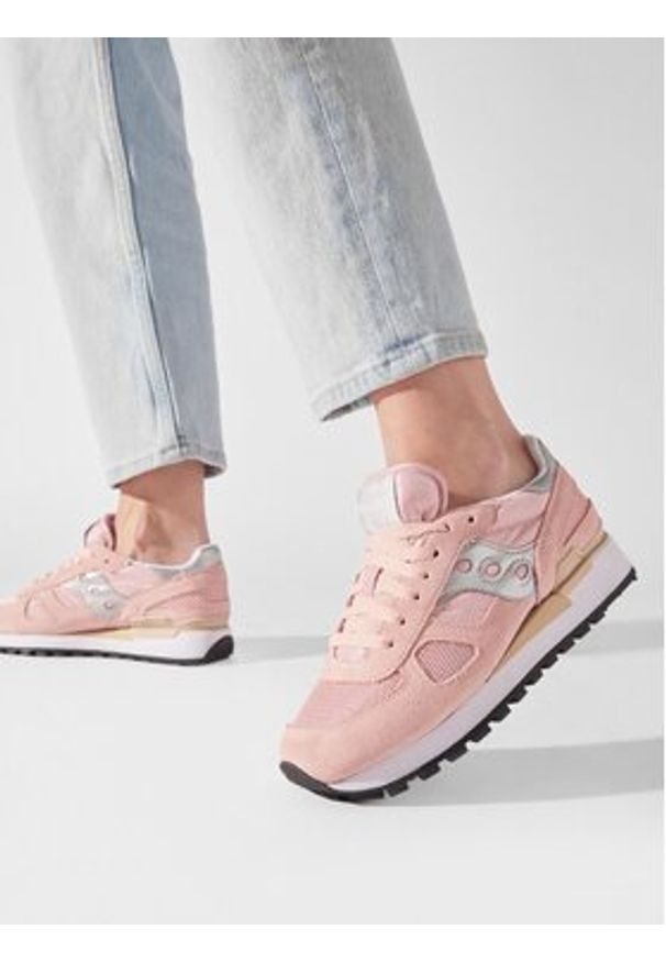 Saucony Sneakersy Shadow Original S1108-810 Różowy. Kolor: różowy. Materiał: skóra, zamsz